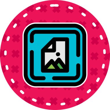 Amerikan futbol ikonu, vektör illüstrasyonu