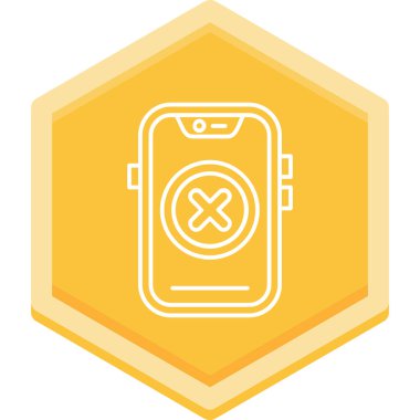 Akıllı telefon simgesinin vektör illüstrasyonu