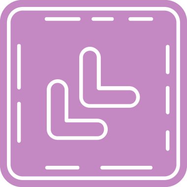 Bir harita simgesinin vektör illüstrasyonu