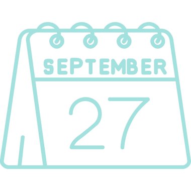 Takvim simgesi tasarımı, vektör illüstrasyonu