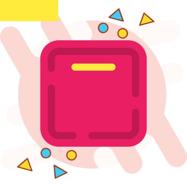 Çizgi film simgesinin vektör çizimi