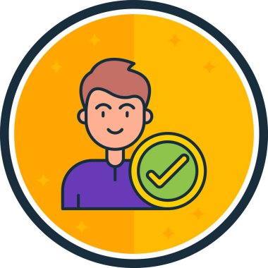 Avatar Adam. Basit illüstrasyon