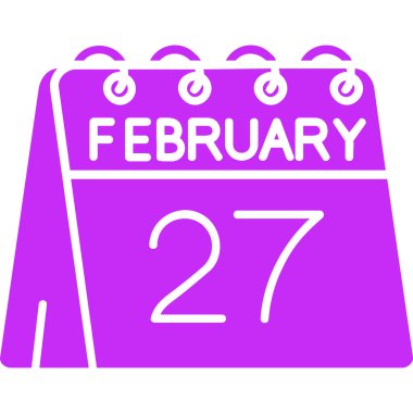 2 - Mart takvimi 27. gün simgesi