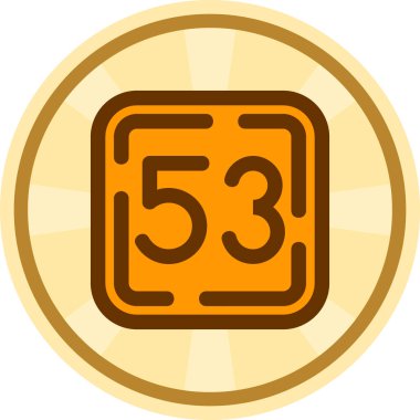 Modern bir simgenin vektör illüstrasyonu