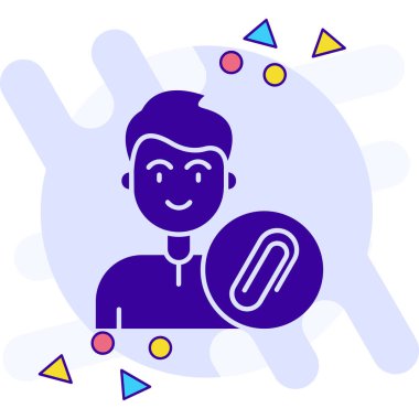 İnsan simgesinin vektör illüstrasyonu