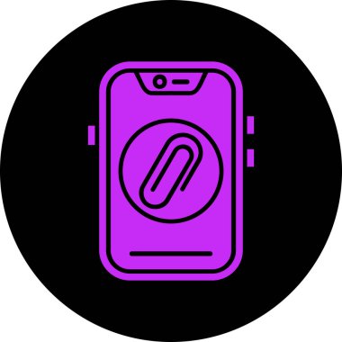 Vektör akıllı telefon simgesi illüstrasyonu