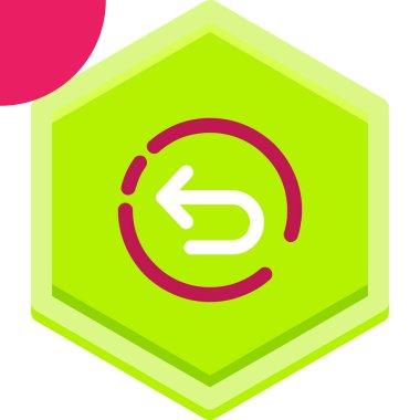 Bir simgenin tek bir simgesinin vektör çizimi