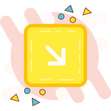 ok simgesi vektör illüstrasyonu