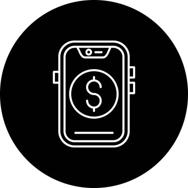 Mobil uygulamanın vektör resimleme simgesi, akıllı telefon