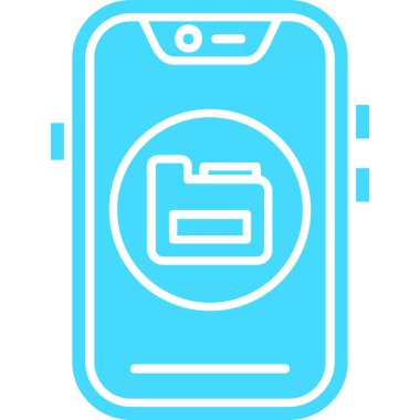 cep telefonu simgesi. web için akıllı telefon vektör simgelerinin özet çizimi