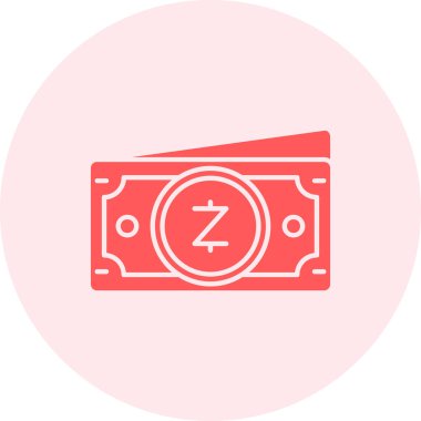 Para simgesinin vektör illüstrasyonu