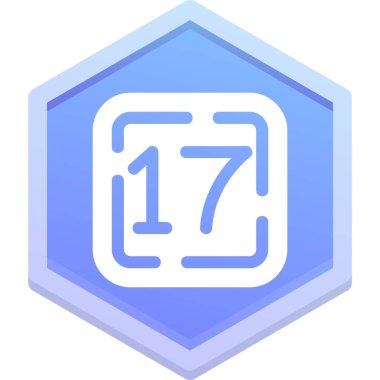 7 numaralı vektör simgesi