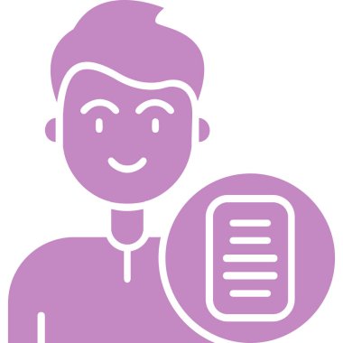 Kitaplı bir kişinin vektör illüstrasyonu