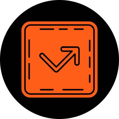 ok simgesi vektör illüstrasyonu