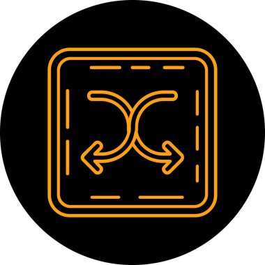 Modern bir simgenin vektör illüstrasyonu