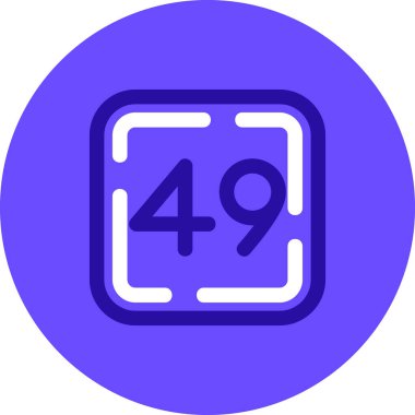 Tek bir simgenin vektör illüstrasyonu