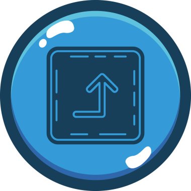 Ok. Web simgesi basit illüstrasyon