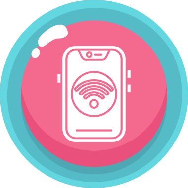 Akıllı telefon. Web simgesi basit illüstrasyon