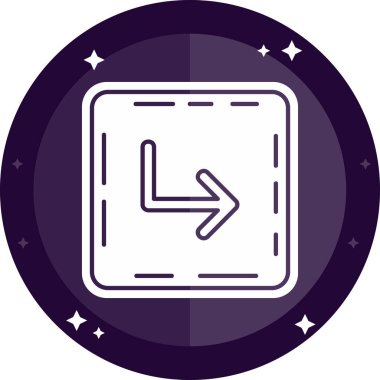 Modern bir simgenin vektör illüstrasyonu