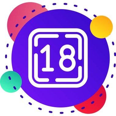 renk çizgisi takvimi ve 8 Mart simgesi beyaz arkaplanda izole edildi. İyi yürüyüşler. Uluslararası Kadınlar Günü. Soyut çember şekilleri. vektör illüstrasyonu