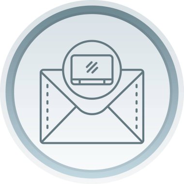 e-posta posta posta simgesi ana hat biçiminde