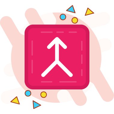 Ok. Web simgesi basit illüstrasyon