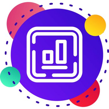 Renk çizgisi çubukları simgesi beyaz arkaplanda izole edildi. Müzik aleti işareti. Rastgele dinamik şekiller. vektör illüstrasyonu.