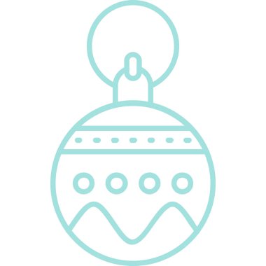 Yılbaşı balosu simgesinin vektör illüstrasyonu