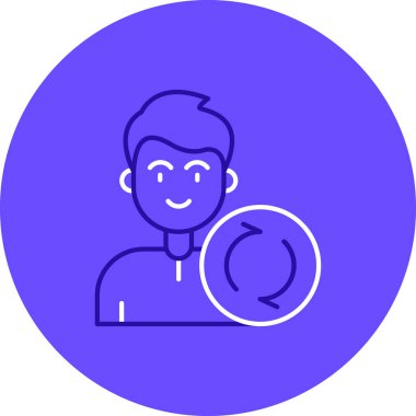 Vektör Avatar Simgesi illüstrasyonu