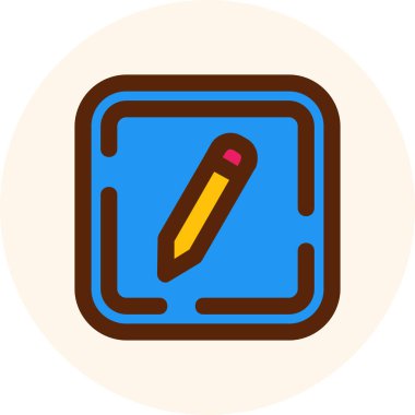 Bir kalemin vektör illüstrasyonu