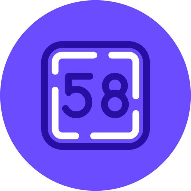 Kişisel ve ticari kullanım için 6 numaralı vektör simgesi simgesi vektör çizimi..