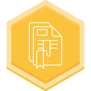 Belge. Web simgesi basit illüstrasyon