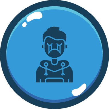 Bebeğim. Web simgesi basit illüstrasyon