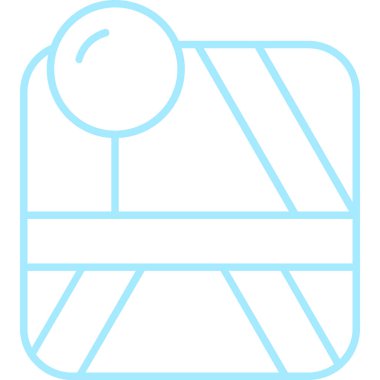 Kamp ikonu. Web için yürüyüş vektör simgelerinin özet çizimi