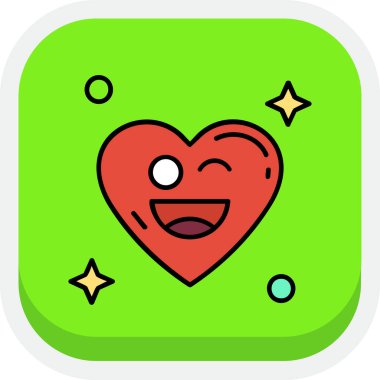 aşk kalp ikonu vektör tasarımı