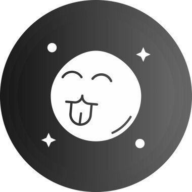 Ay. Web simgesi basit illüstrasyon