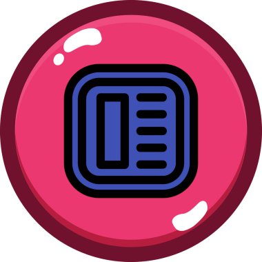 top oyunu simgesi - taslak biçimi