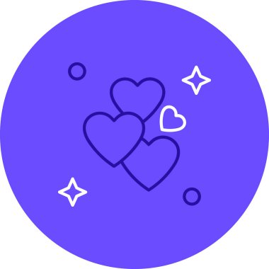 vektör kalp simgesi çizimi