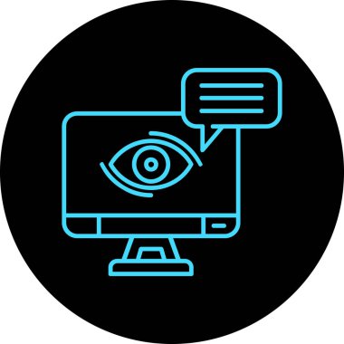 Göz vektörü simgesi gösterimi