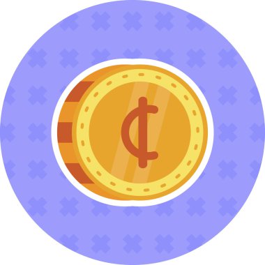 Dolar. Web simgesi basit illüstrasyon