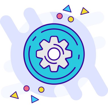 Vites simgesi tasarım vektörü