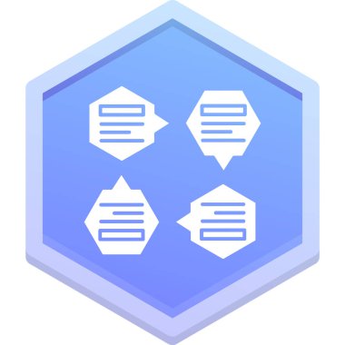 ileti ikonu vektör illüstrasyonu