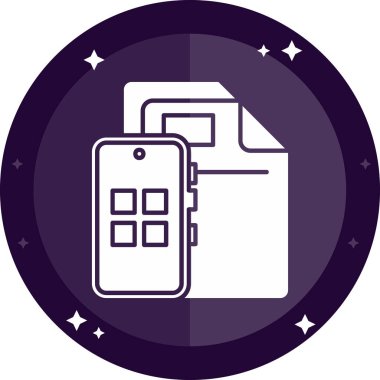 akıllı telefon simgesi vektör illüstrasyonu