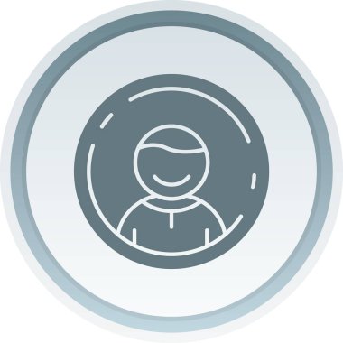 eşsiz kişi vektör çizgisi simgesi