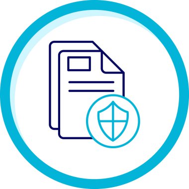 belge simgesi vektör illüstrasyonu