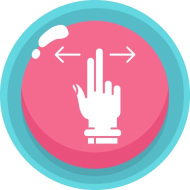 parmak jest simgesi, basit vektör illüstrasyonu