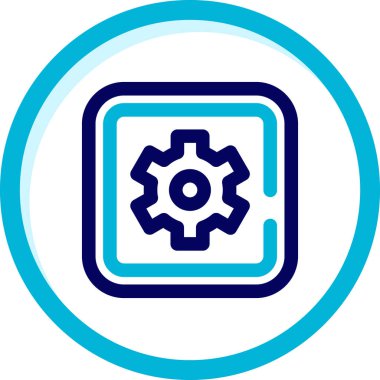 dişli simgesi vektör illüstrasyonu