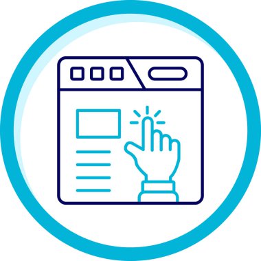 Bir kitap simgesinin vektör illüstrasyonu