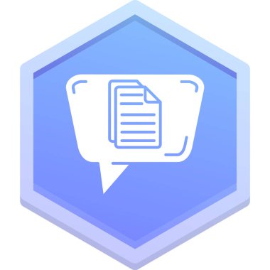 izometrik simge vektör illüstrasyonlu belge dosyası