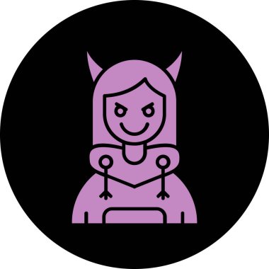 Cadılar Bayramı. Web simgesi basit illüstrasyon